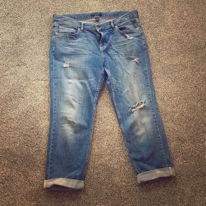 Boyfriend ankle cropped jeans